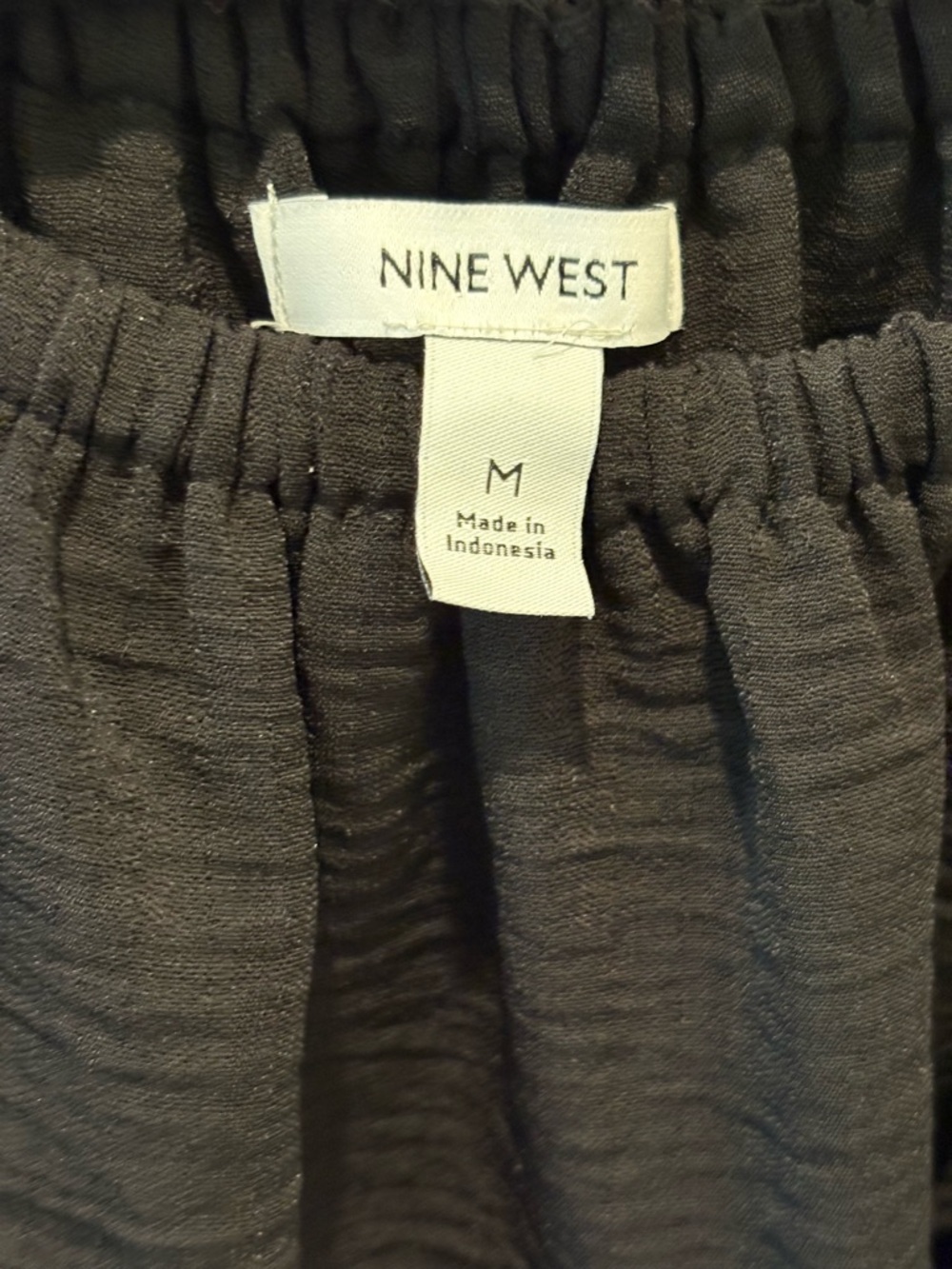 Nine West Black Ruffle Off-Shoulder Top - Picture 2 of 2